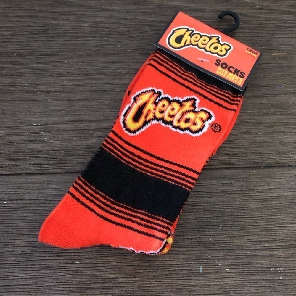 Cheetos Food novelty men’s crew socks